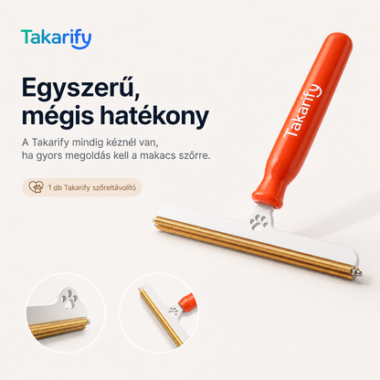 Takarify szőrtisztító kefe